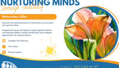 Nurturing Minds Art Classes - Watercolour Lillies