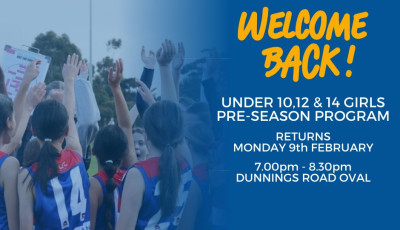 a flyer with a group of girls in a circle cheering