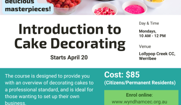 Introduction to Cake Decorating Course