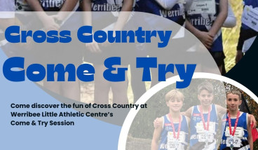 a group of kids in blue and white running vests stand on a start line