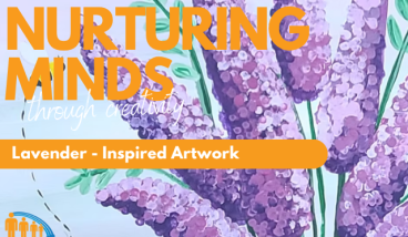 Nurturing Minds Through Creativity - Lavender-Inspired Artwork