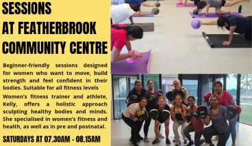 Women’s fitness session at Featherbrook Community Centre