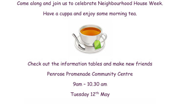 Neighbourhood House Week Morning Tea