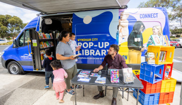 Pop-Up Library Van Borrowing Stop - 1 Communal Rd, Wyndham Vale
