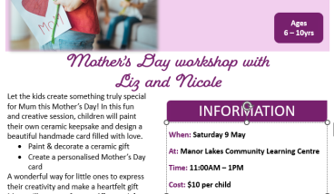Mother’s Day workshop with Liz and Nicole 