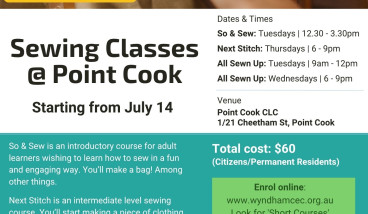 Next Stitch - Intermediate Sewing Course