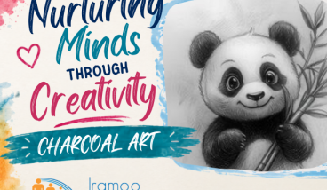 Nurturing Minds Through Creativity - Charcoal Art