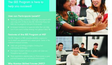 SEE Program - FREE Language Literacy Numeracy and Digital Skills Training
